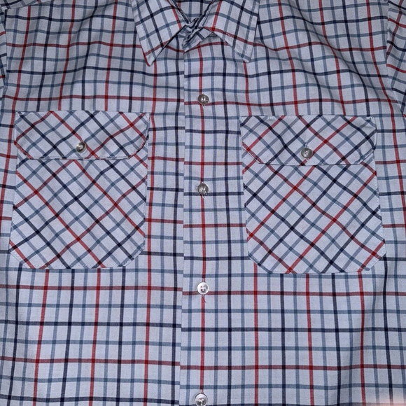 Vintage 90s Big Mac Flannel Shirt Long Sleeve Plaid Medium USA Made Outdoors - Picture 5 of 8